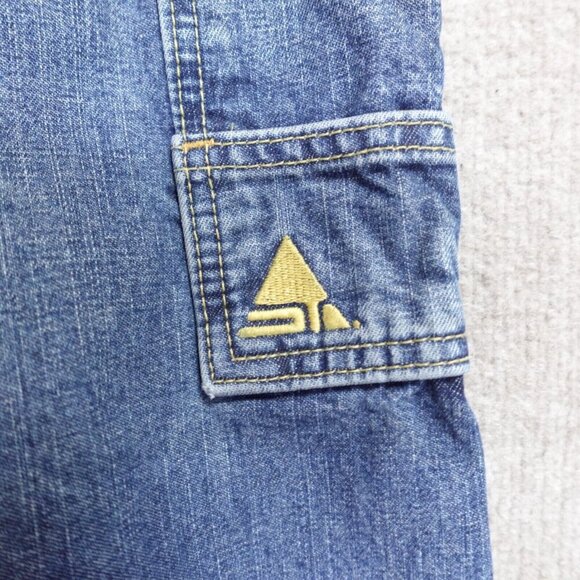 Levi's SIlvertab Carpenter Jeans 38 x 31 Blue Vintage Y2K 2003 Baggy Wide Leg - Picture 2 of 14